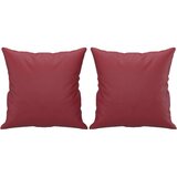 Dvosjed s ukrasnim jastucima boja vina 140 cm oumjetne kože | shoptok.hr