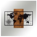 WALLXPERT Zidna dekoracija Mapa sa kompasom, 85x58cm | Eponuda.ba
