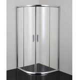 Sanotechnik polkrožna tuš kabina z drsnimi vrati q-line 80 x 80 x 190 (Q80C) Cene