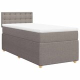  Krevet s oprugama i madracem smeđesivi 90x200 cm od tkanine | shoptok.hr