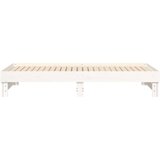  Dnevni ležaj na izvlačenje bijeli 2 x (100 x 200) cm borovina | shoptok.hr