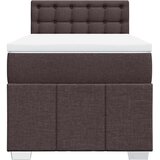  Krevet s oprugama i madracem tamnosmeđi 90 x 200 cm od tkanine | shoptok.hr