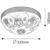 Rabalux annabella plafonska lampa E27 2x60W bronza klasična rasveta | Eponuda.com