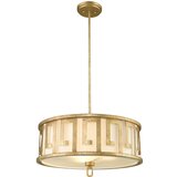 Elstead Lighting Elstead Lemuria 3-lučna velika okrogla stropna viseča svetilka z dvojnim nosilcem, zlata, E27, (22097965) | Shoptok.si
