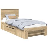  Okvir za krevet s uzglavljem Sonoma hrast 90 x 200 cm - sonoma hrast 90 x 200 cm | shoptok.hr
