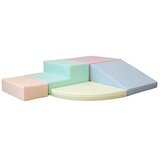 Igrače in hobi Blazine za plezanje, mehka igrala - 5 delni set, poligon (pastelne barve) | Shoptok.si
