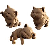 Cartonic 3D puzzle Mačić 3 kom | shoptok.hr