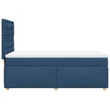  Krevet s oprugama i madracem plavi 100 x 200 cm od tkanine | shoptok.hr