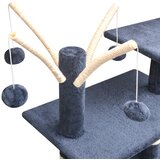  Penjalica Grebalica za Mačke sa Stupovima od Sisala 125 cm Tamno Plava | shoptok.hr