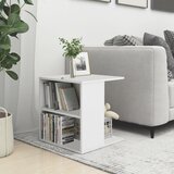 Furnova Stranska mizica bela 45x45x48 cm iverna plošča, (21915204) Cene