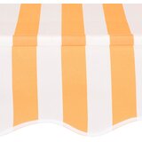 Tenda na ručno uvlačenje 250 cm narančasto-bijela prugasta | shoptok.hr