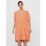 AWARE by VERO MODA Orange patterned loose dress Hanna - Women