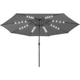 Vrtni suncobran LED s metalnom šipkom 400 cm antracit | shoptok.hr