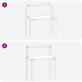  Stol za presađivanje 80 x 50 x 104 cm Čelik s prahom premazan | shoptok.hr