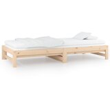  Dnevni ležaj na izvlačenje 2 x (90x190) cm od masivne borovine | shoptok.hr
