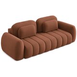Makamii Sklopiva/s prostorom za odlaganje sofa od bouclé tkanine boja terakote 266 cm Pele – | shoptok.hr