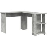 vidaXL Sivi kutni stol od betona Sivi beton Iverica Srednji | shoptok.hr