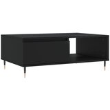 Maison Chic Klubska mizica - kavna mizica - Nizka mizica črna 90x60x35 cm inženirski les, (21753951) Cene