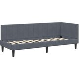  Kutni okvir kreveta Tamno siva 80 cm x 200 cm Baršun | shoptok.hr