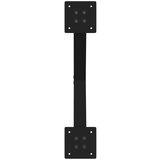 vidaXL noge kavne mize v obliki črke x 2 kosa črna 38x(42-43) cm jeklo | Shoptok.si