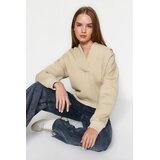 TRENDYOLMILLA ženski duks TWOAW24SW00065, Ecru-Stone Cene