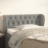 vidaXL Vzglavje z ušesi svetlo sivo 103x23x78/88 cm žamet Cene