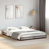 Okvir kreveta boja hrasta 120x200 cm konstruirano drvo i metal | shoptok.hr
