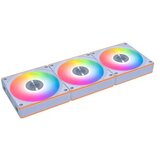Lian Li Ventilator za ohišje UNI FAN CL Wireless 120 Reverse Blade ARGB PWM 120mm, 3 Pack+kontroler, bel | Shoptok.si
