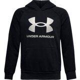 Under Armour Boys' sweatshirt RIVAL FLEECE HOODIE black XS Cene