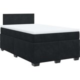  box spring s madracem crni 120 x 190 cm baršunasti | shoptok.hr