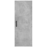  Visoka komoda siva betona 34,5x34x180 cm od konstruiranog drva Slike