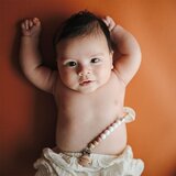 Mushie Eva kopča za dudu Cloudy Mauve 1 kom | shoptok.hr