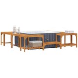  Okruženje za kadicu Smeđa 230 x 230 cm Čvrsto drvo akacije | shoptok.hr
