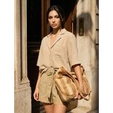 Sinsay Pamučne šortse visokog struka s izvezenim detaljima | shoptok.hr