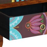vidaXL Komoda Višebojna 50x35x60 puno drvo bagrem | shoptok.hr