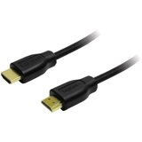 Logilink HDMI priključni kabel HDMI A utikač, HDMI A utikač 1.50 m crna CH0036 HDMI kabel | shoptok.hr