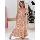 DStreet Sukienka maxi FLORALUSH w kwiaty czerwono-fioletowe | shoptok.hr