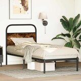 vidaXL Okvir kreveta bez madraca dimljena boja hrasta 80x200 cm drveni | shoptok.hr