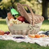 Orion 730565 zatvorena pletena piknik ko&amp;scaron;ara od pruća 42 &amp;times; 32 &amp;times; 35 Slike