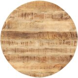 Stolna ploča od masivnog drva manga okrugla 15 - 16 mm 80 cm | shoptok.hr