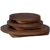  Stolička za biljke 3 pcs Smeđa Drvo od mahagonija | shoptok.hr