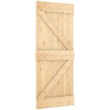  Klizna vrata 85 x 210 cm Čvrsta borovina (neobrađena) | shoptok.hr