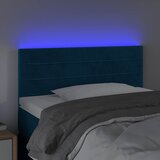  LED uzglavlje tamnoplavo 100x5x78/88 cm baršunasto | shoptok.hr