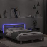  Okvir kreveta s uzglavljem i LED boja hrasta 120x190 cm | shoptok.hr