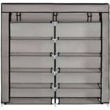 vidaXL 282434 shoe cabinet with cover grey 115x28x110 cm fabric | shoptok.hr