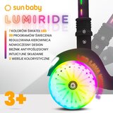  Kotači skutera na tri kotača Rainbow Lumiride LED 7 boja / 20 programa - crni | shoptok.hr