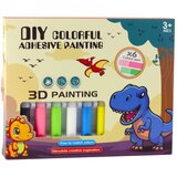 DIY komplet za izradu privjeska za ključeve od vitraja - dinosauri | Shoptok.si