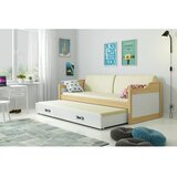 Dawid drveni dečiji krevet sa dodatnim krevetom - 190x80 cm- svetlo drvo-beli Cene