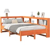  Knjižna postelja brez vzmetnice vošč. rjava 120x190 cm borovina, (21791740) | Shoptok.si