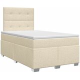  Boxspring krevet s madracem Krem 120 x 190 cm Tkanina | shoptok.hr